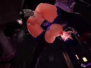 Raiden shogun feels intense pleasure in anime gang bang