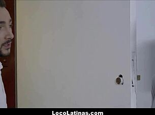 hot skinny latina chats with roommate's boyfriend in spanish