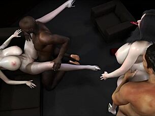 two horny asian sluts first group sex with bbc