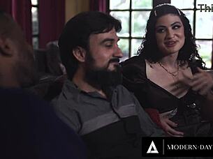 Interracial swingers convince friend