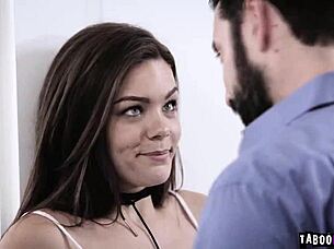 Kimber Woods Interacts With Step Daddy In Taboo Scenario