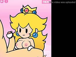 Paper peach hand job animation by peachypop34