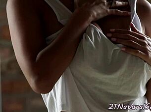 Busty euro babe masturbating and fingering solo 😍✨