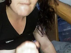 feeling intense pleasure sucking big black cock