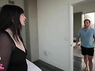 Fat hairy woman in hentai roleplay bends over for cock spitting and cum in mouth