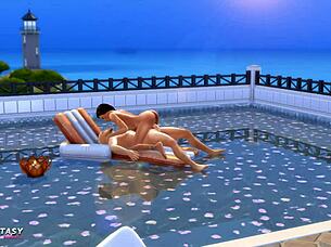 Jade rosa intensely fucks in the passionpool of sims 4