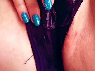 Dirty squirt in panties dripping wet pussy 😈💦