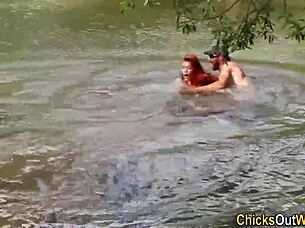 Real Amateur Getting Creampied Outdoors?