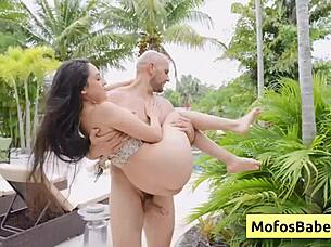 Petite Horny Brunette Slut Fucked by Monster White Dick Loves It Deep - Selena Ivy Jmac