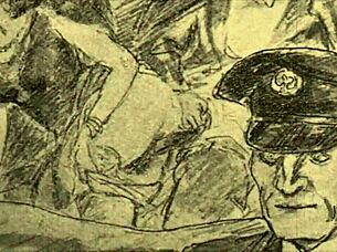 Vintage erotic illustration of asian cartoon