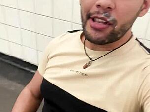 Sucking Construction Worker's Cock Until He Cums Milk!