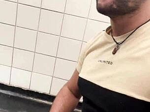 Sucking Construction Worker's Cock Until He Cums Milk!