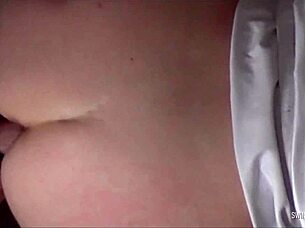 Blonde housewife blows hubby while fucked by friend