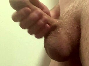 Horny employee masturbates at work, risking a cumshot in the office