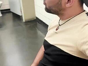 Sucking Construction Worker's Cock Until He Cums Milk!