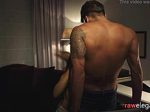 european beauty cocksucks before getting bent over for assfucking 😏