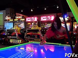 bare teen beauties getting rough fucked in pov