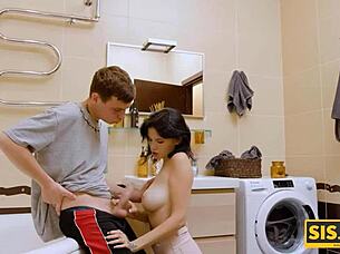 Busty Girl Tempts Stepbro