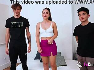 Watch Nuria Millans, the Limitless Spanish Babe, in Her Free Pussy Gangbang at the Shop