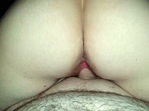 Amature wife riding reverse cowgirl gets spanked