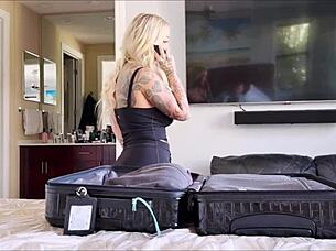 Big Step Sister Shares Bed On Vacation!