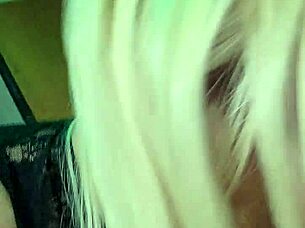 The gorgeous t girl, horny and adorable, slobs on the knob in sucking.