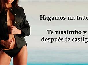 Suggestive Spanish JOI with Humiliation, Letting You Decide Your Orgasm Timing