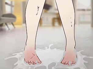 Frieren Trapped In Sticky Cum And Fucked In The Ass!