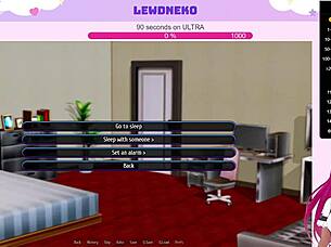 Lewdneko igra Harem Hotel del 18 s simpatično vtuber