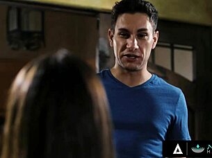 Nuru massage customer enjoys tight pussy play in shower