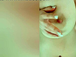 busty beauty bounces boobs solo when parents sleep