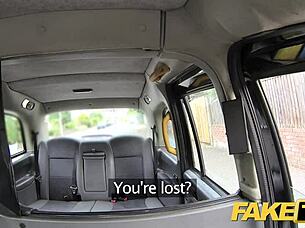 in the fake taxi, the romanian beauty bends over for a facial