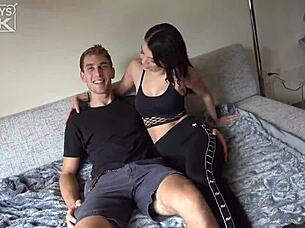 couldnt seal the deal so real man fucks horny latina outdoor 😈