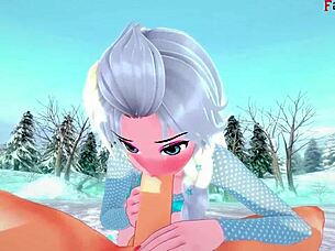 elsa gets pounded hard in frozen fantasy