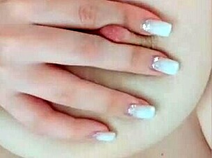 busty beauty bounces boobs solo when parents sleep