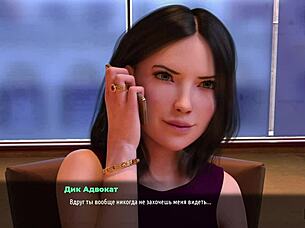 beautiful model in fashionbusiness demonstrates work, turning into hentai fun