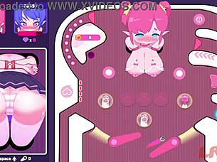 playing elf girl pinball game, part one, with anime style
