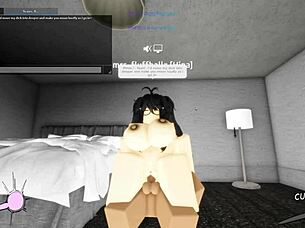 roblox girl says, ride my monster cock in game?