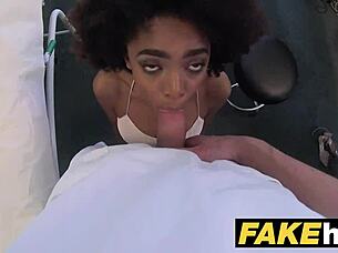 Doctor Fucks Ebony Student In Exam