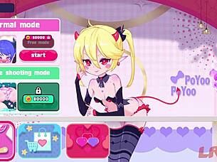 playing elf girl pinball game, part one, with anime style