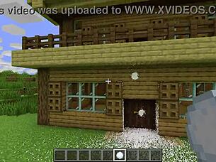 realistic minecraft asmr with satisfying lava and destruction