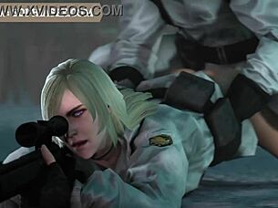 Metal gear character fucks monster cocks