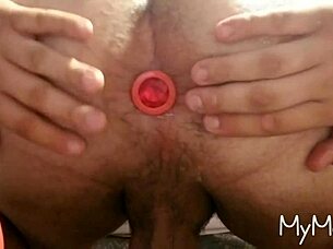 He says, 'watch me play with my ass until it gapes.'