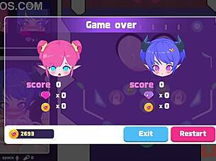 playing elf girl pinball game, part one, with anime style