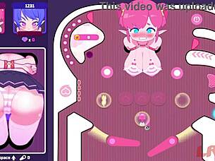playing elf girl pinball game, part one, with anime style