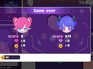 playing elf girl pinball game, part one, with anime style
