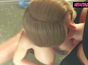 Milf creampie gameplay with deepthroat and ass!