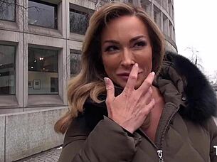 gorgeous milf aubrey black fucks french guy intensely