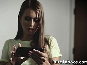 Is Young Stepdaughter Bent Over For Doggystyle Drilling?