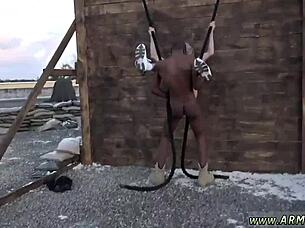 Straight guys get blowjobs in gay solo close-up